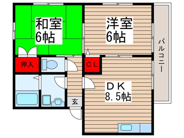 パイントリーⅣの物件間取画像